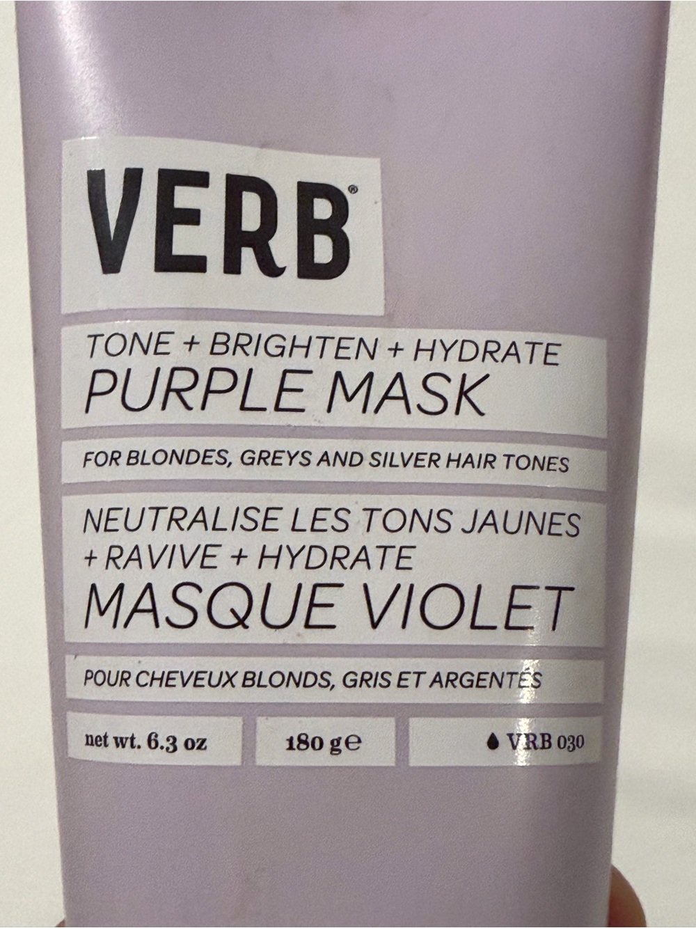 VERB- Purple Mask - Tone + Brighten Hair Treatment
